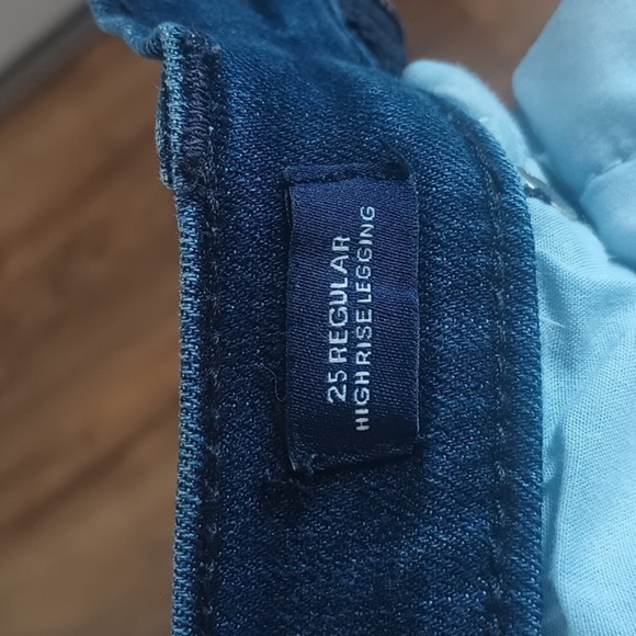 Gap dark wash high rise jeggings in size 25 regular - Picture 6 of 10